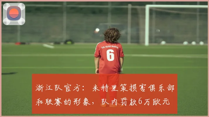 浙江队官方：米特里策损害俱乐部和联赛的形象，队内罚款6万欧元